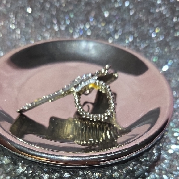 Stretch-Silver Crystal Rhinestone Ring - Picture 3 of 4